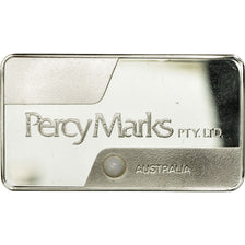 Australia, medalla, Lingotin, Percy Marks PTY. LTD., Opal, SC+, Plata