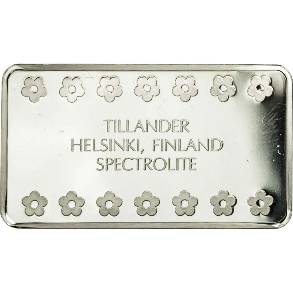Finland, Medal, Lingotin, Tillander, Spectrolite, Helsinki, MS(64), Silver