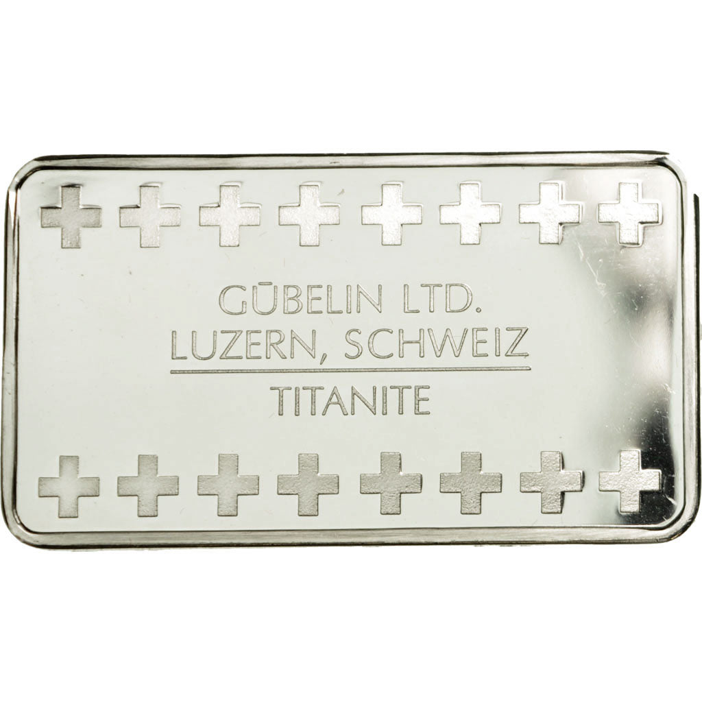 Switzerland, Medal, Lingotin, Gübelin LTD., Titanite, Lucerne, MS(64), Silver