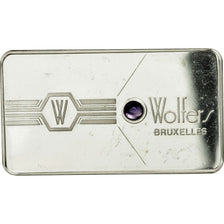 Belgium, Medal, Lingotin, Wolfers, Fluorine, Bruxelles, MS(63), Silver