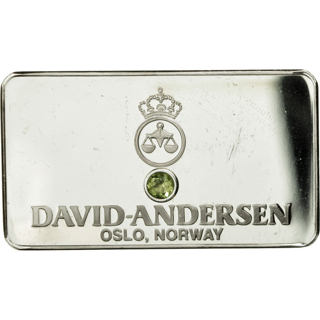Norvegia, medaglia, Lingotin, David-Andersen, Peridot, Oslo, SPL, Argento