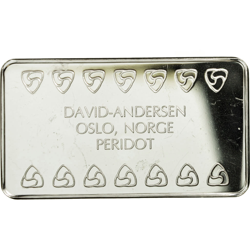 Norvegia, medaglia, Lingotin, David-Andersen, Peridot, Oslo, SPL, Argento