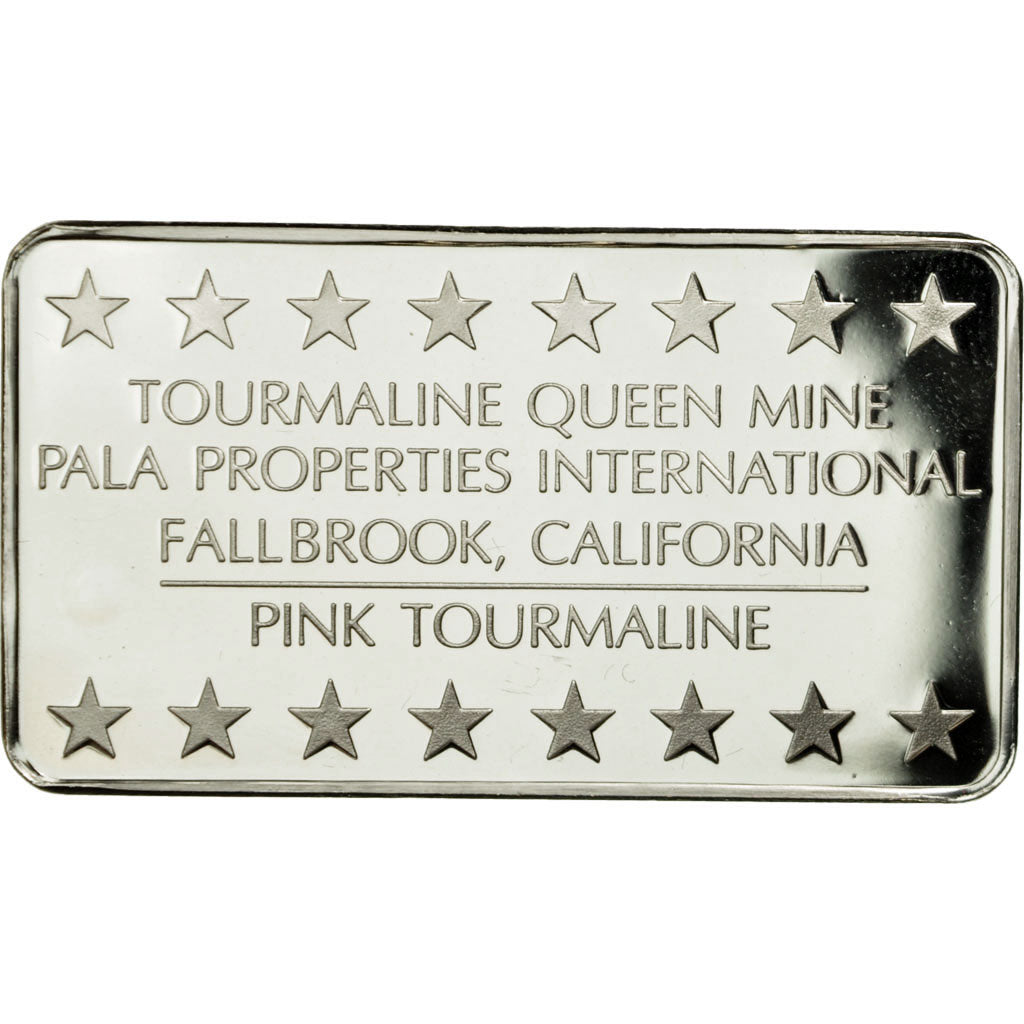 United States of America, Medal, Lingotin, Tourmaline Queen Mine, Pink
