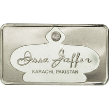 Pakistan, Medal, Lingotin, Issa Jaffer, Pink Topaz, Karachi, MS(64), Silver