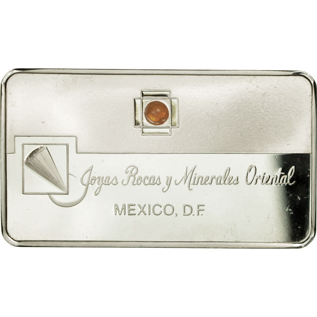 Messico, medaglia, Lingotin, Joyas Rocas Y Minerales Oriental, Opalo De Fuego