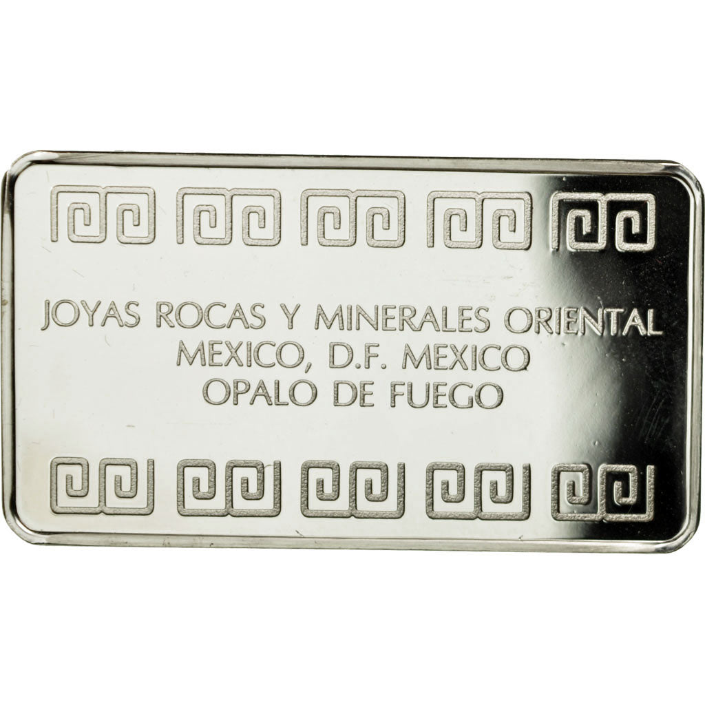 Messico, medaglia, Lingotin, Joyas Rocas Y Minerales Oriental, Opalo De Fuego