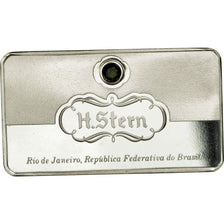 Brasil, medalla, Lingotin, H. Stern, Green Tourmaline, Rio de Janeiro, SC, Plata