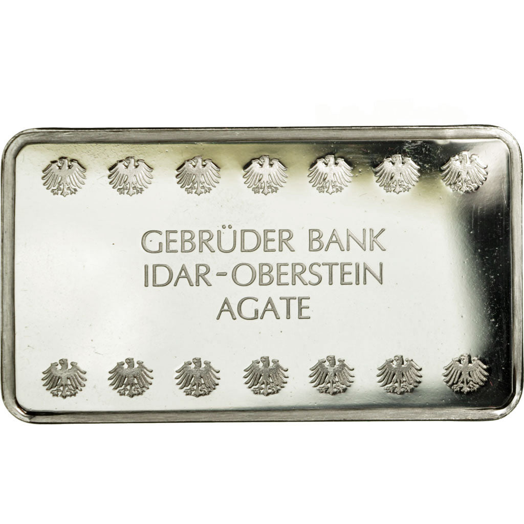 Germany, Medal, Lingotin, Gebrüder Bank, Agate, Idar-Oberstein, MS(63), Silver