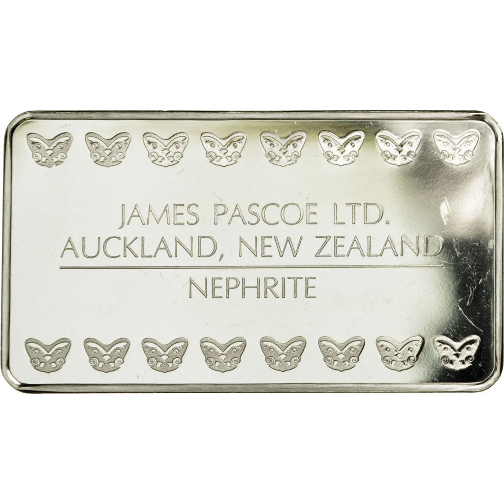 New Zealand, Medal, Lingotin, James Pascoe LTD., Nephrite, Auckland, MS(63)