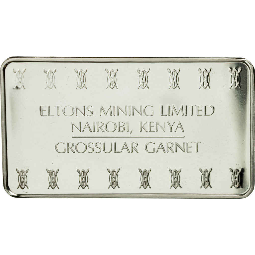 Kenya, Medal, Lingotin, Eltons Minig Limited, Grossular Garnet, Nairobi, MS(64)