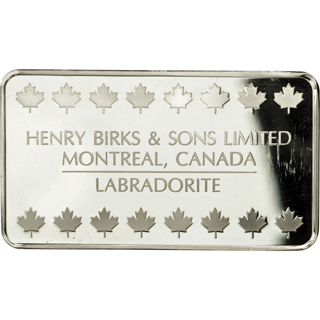 Canada, Medal, Lingotin, Henry Birks and Sons Limited, Labradorite, Montreal