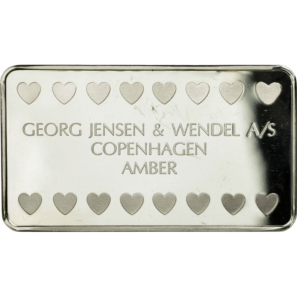 Danemark, Médaille, Lingotin, Geirg Jensenand Wendel, Ambre, Copenhagen, SUP+