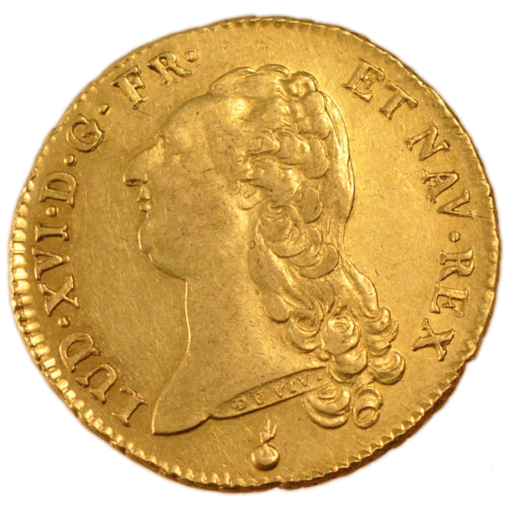 Francia, Louis XVI, Double louis d'or à la tête nue, 2 Louis D'or, 1788, Me...