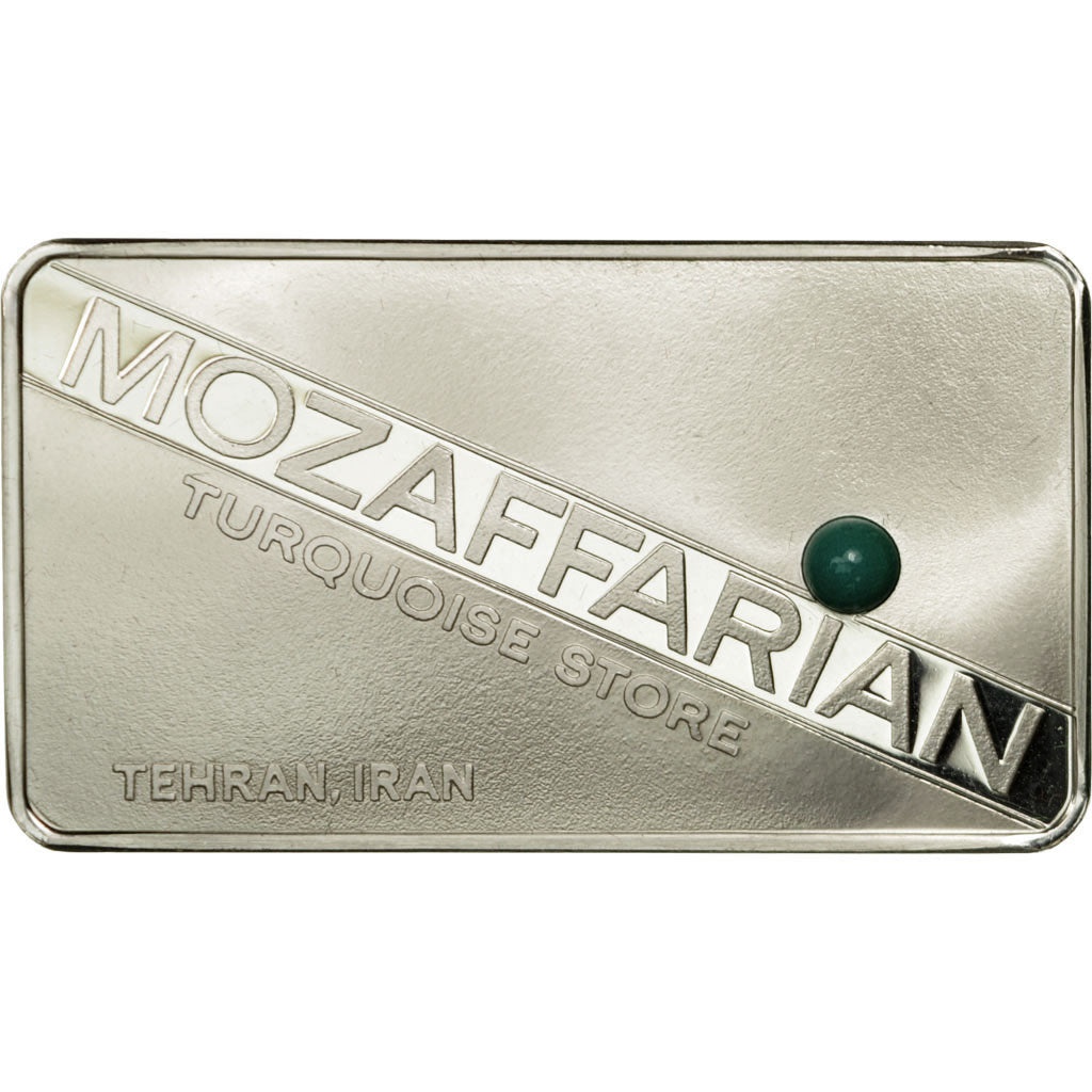 France, Medal, Lingotin, Mozaffarian, Turquoise, MS(64), Silver