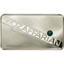 France, Medal, Lingotin, Mozaffarian, Turquoise, MS(64), Silver