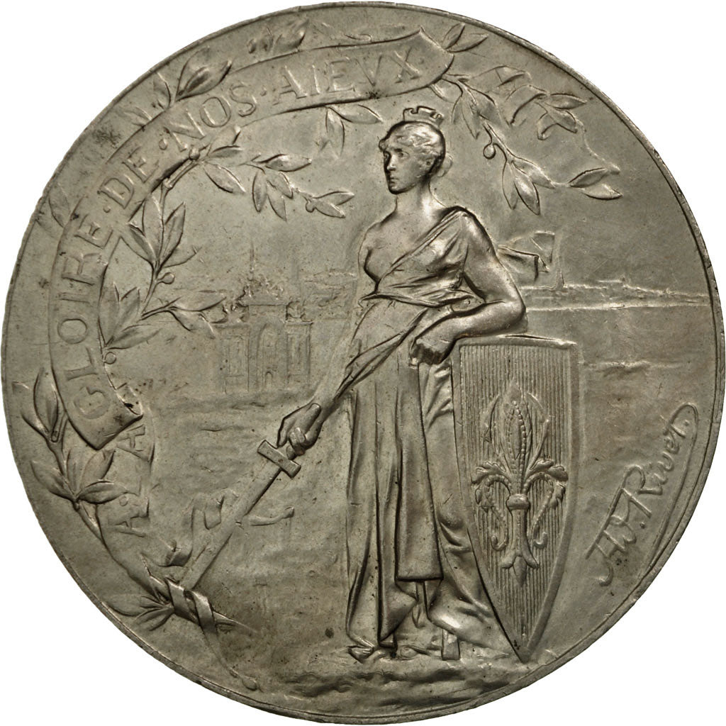 France, Medal, Centenaire de la levée du siège de Lille, 1892, Rivet