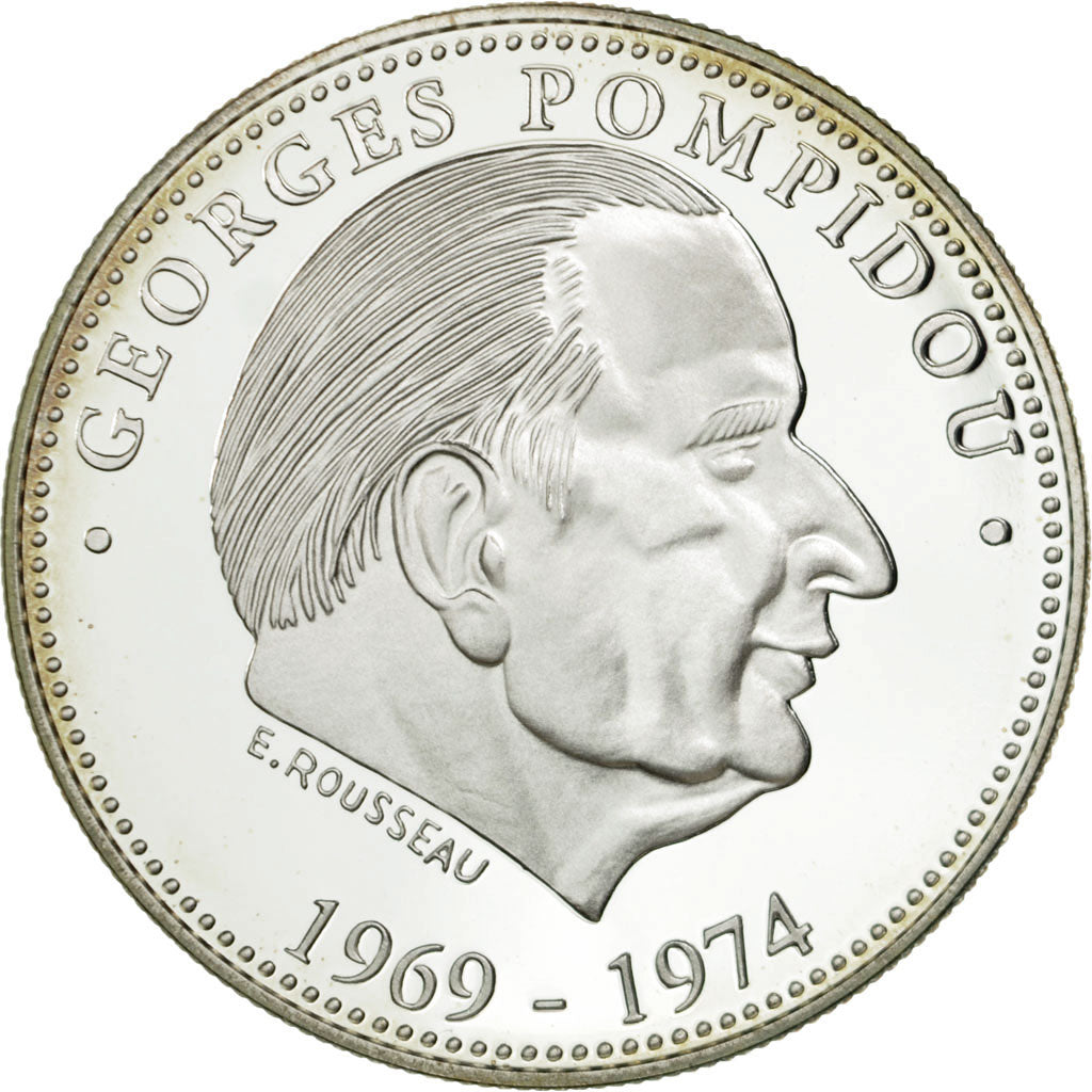 Francja, Medal, Les Présidents de la République, Georges Pompidou, Rousseau