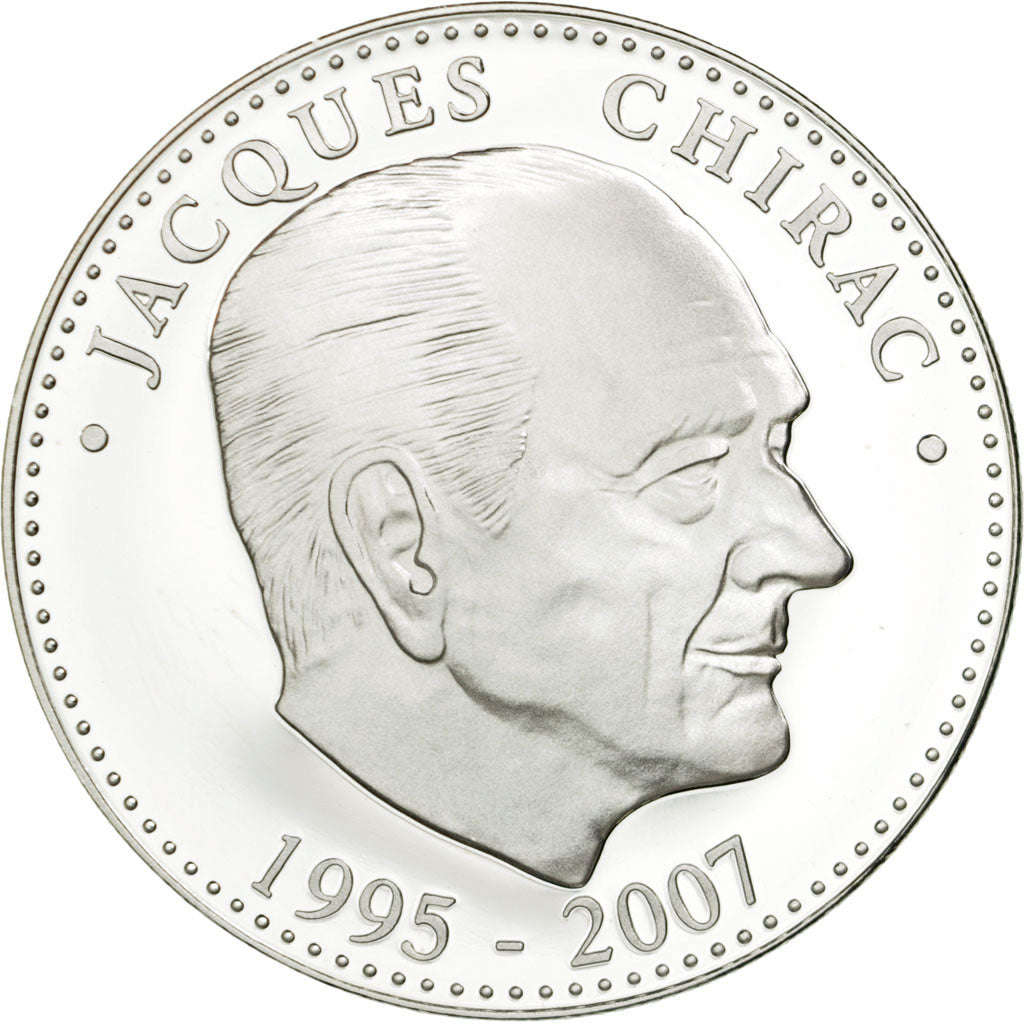 Francia, medaglia, Les Présidents de la République, Jacques Chirac, FDC