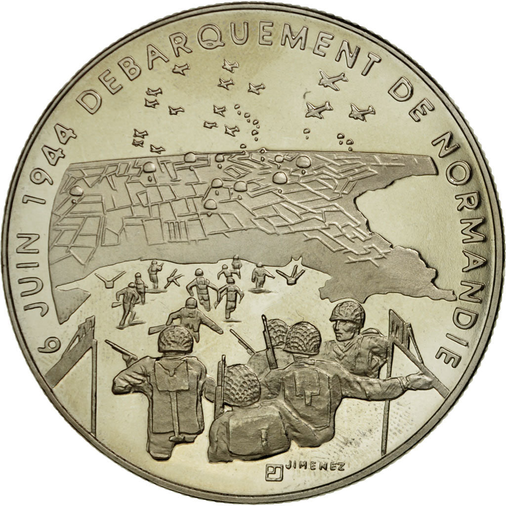 France, Medal, 1939-1945, Débarquement de Normandie, Jimenez, MS(65-70)