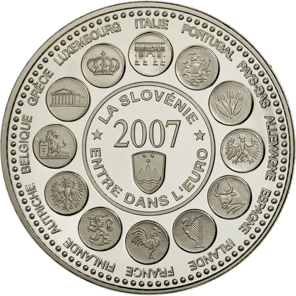 France, Medal, L'Europe des XXVII, La Slovénie entre dans l'Euro, MS(65-70)