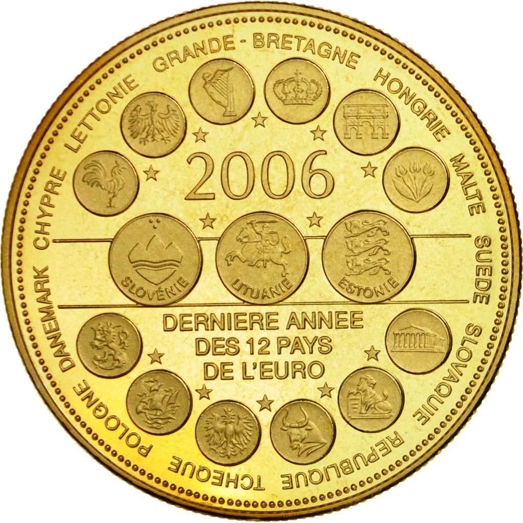 France, Médaille, L'Europe des XXV, Dernière Année des 12 Pays de l'Euro