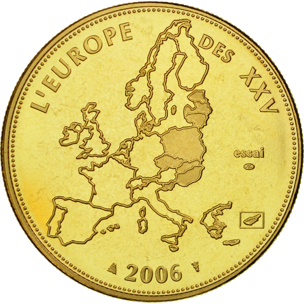 France, Médaille, L'Europe des XXV, Dernière Année des 12 Pays de l'Euro