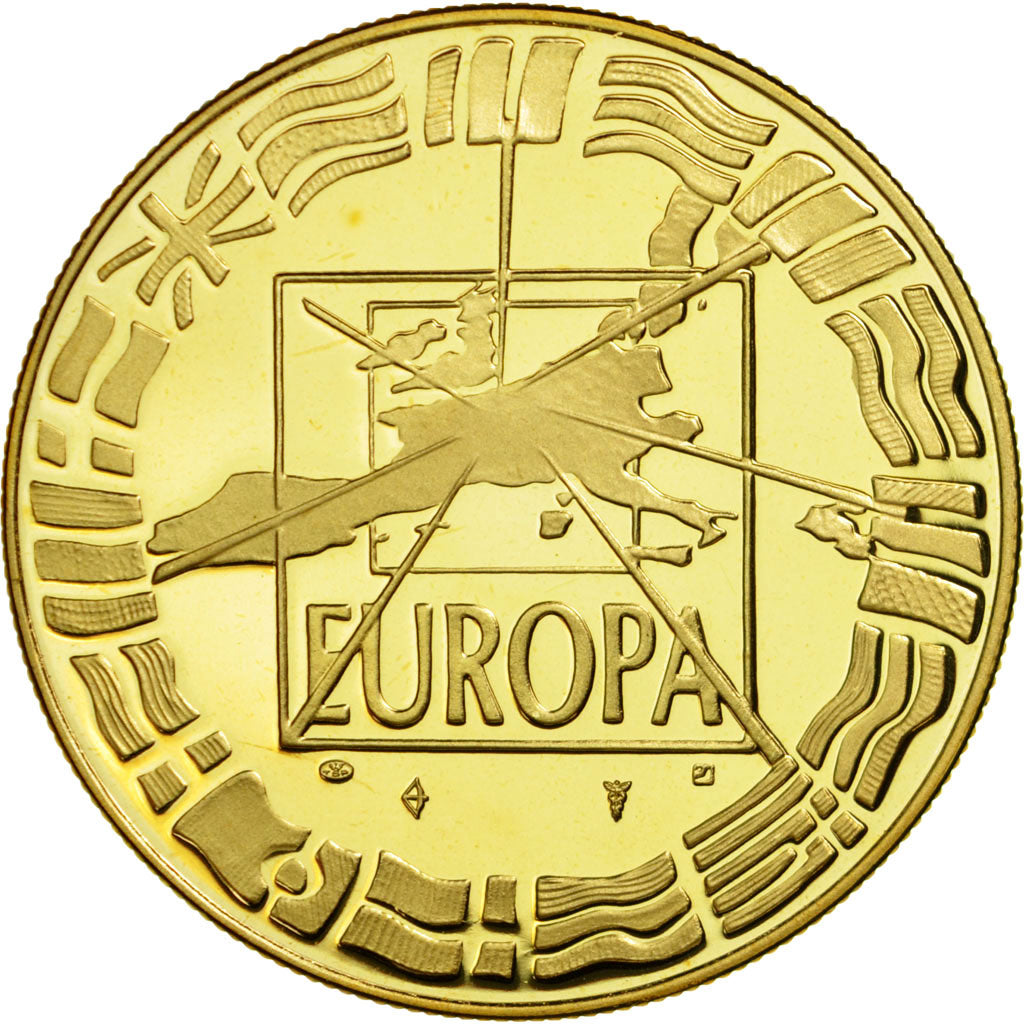 France, Medal, 1er Janvier 1999, Euro Parité, EUROPA, 1999, MS(65-70)
