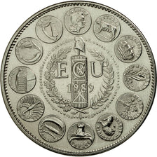 Frankrijk, Medaille, Ecu Europa, Marianne, 1989, Rodier, FDC, Copper-nickel