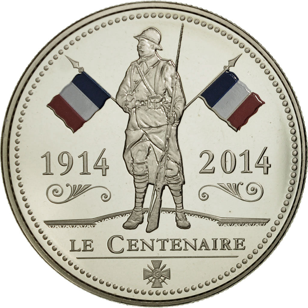 France, Médaille, Première Guerre Mondiale, Centenaire, 2014, FDC