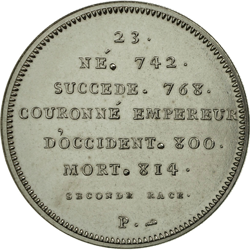 Frankrijk, Medaille, Les Rois de France, Charlemagne, FDC, Cupro-nickel