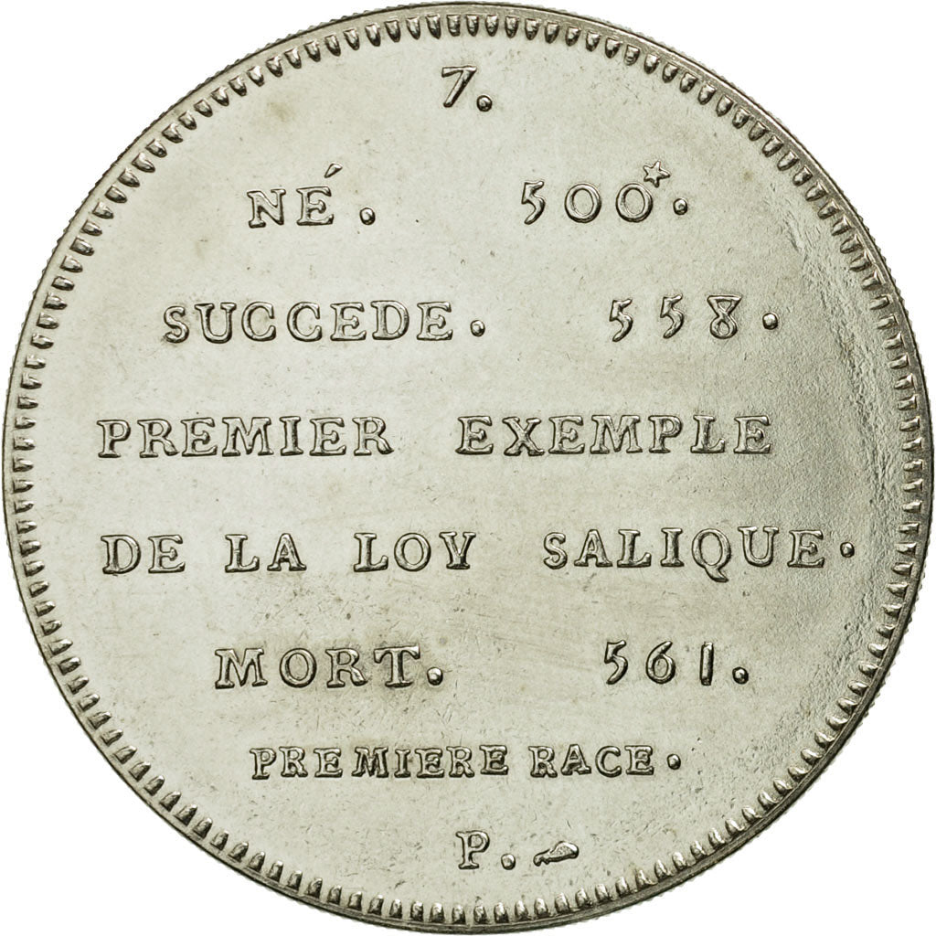 Francia, medalla, Les Rois de France, Clotaire I, FDC, Cuproníquel