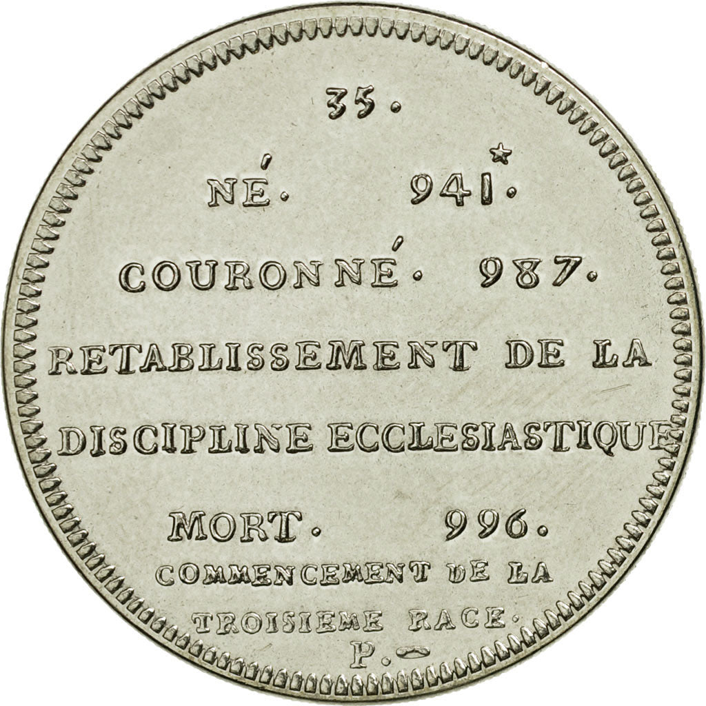 France, Médaille, Les Rois de France, Hugues Capet, FDC, Cupro-nickel