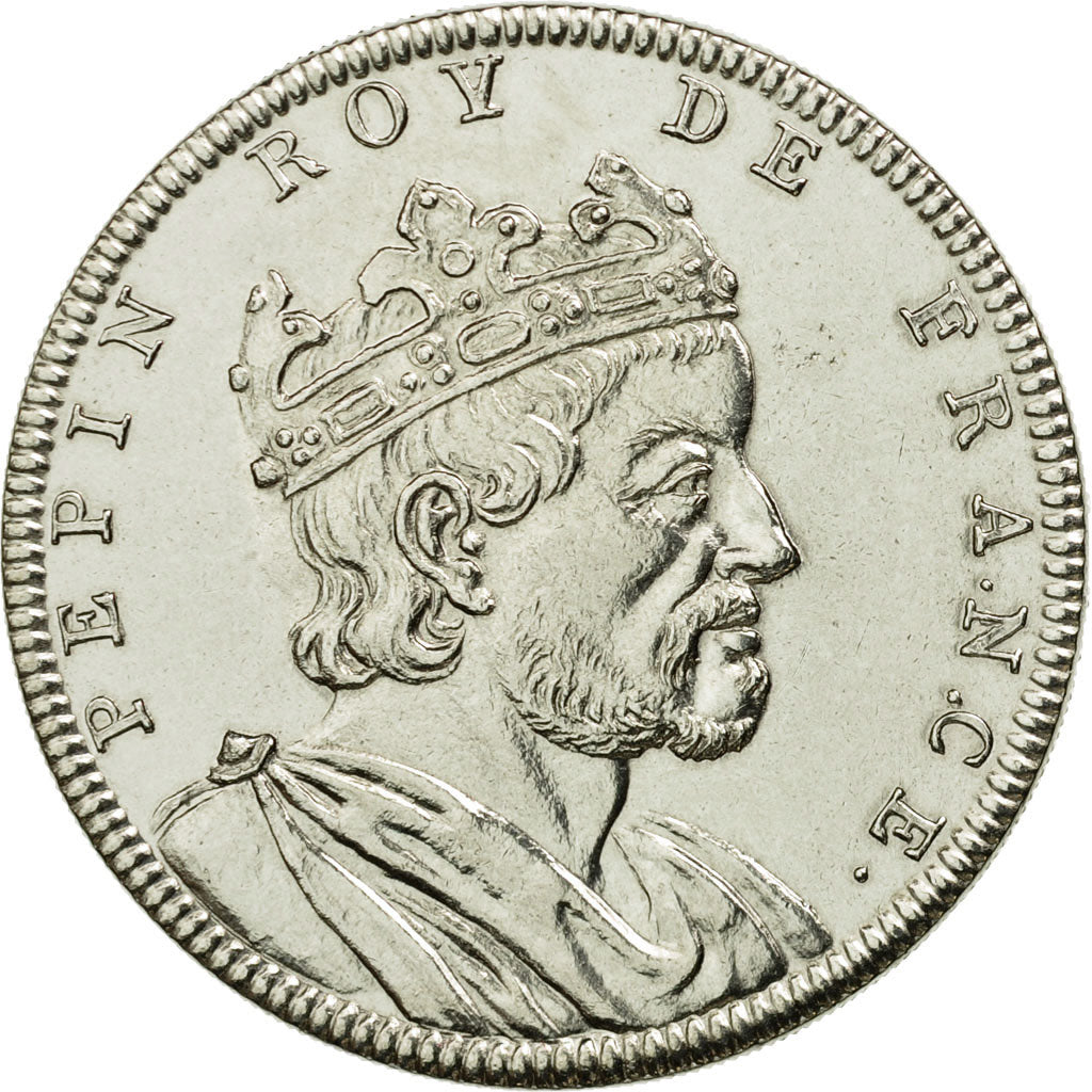 Francia, medalla, Les Rois de France, Pépin, FDC, Cuproníquel