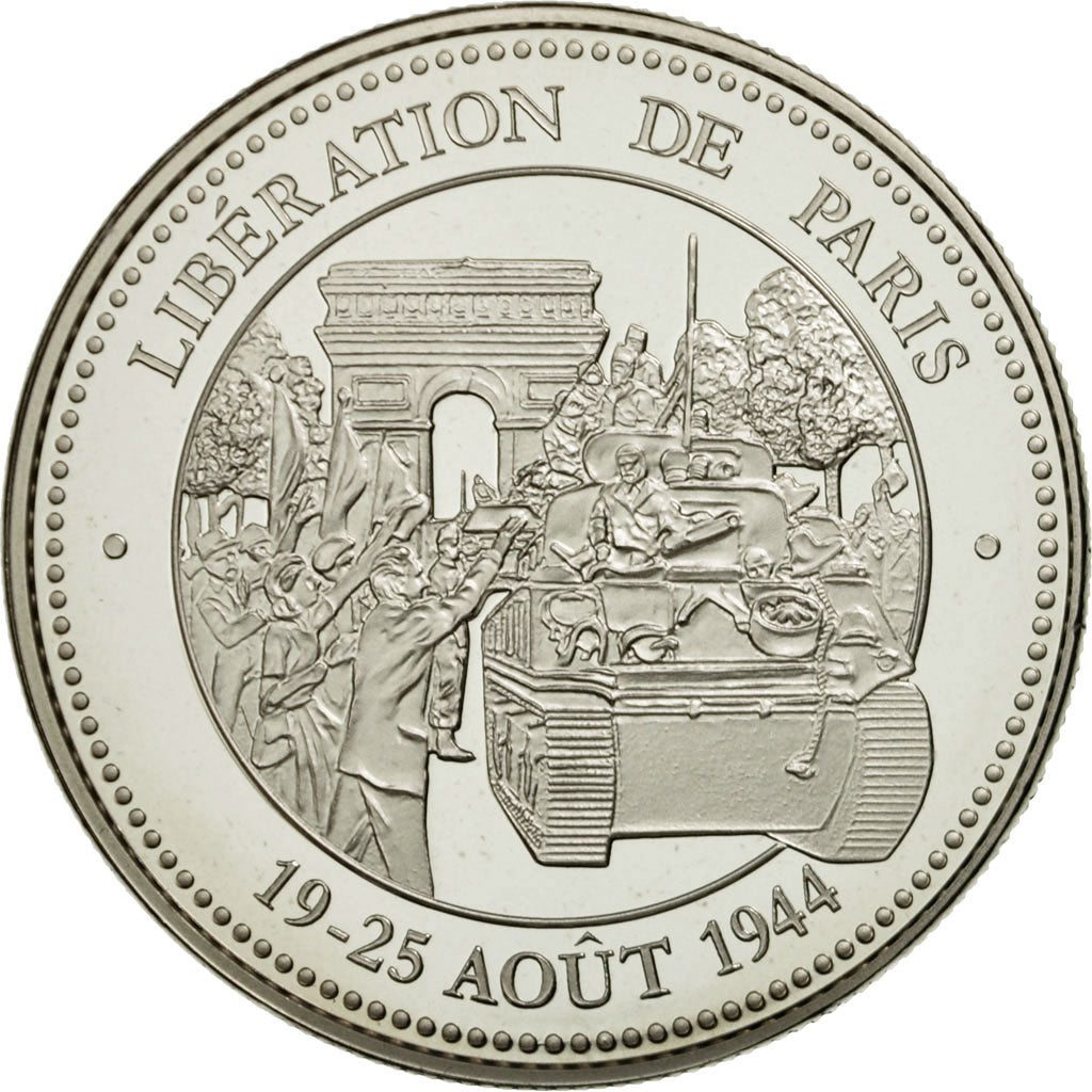 Francia, medaglia, Libération de Paris, 25 août 1944, FDC, Rame-nichel