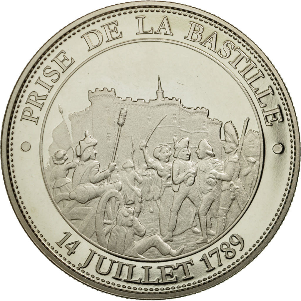 France, Medal, Révolution Française, Prise de la Bastille, MS(65-70)