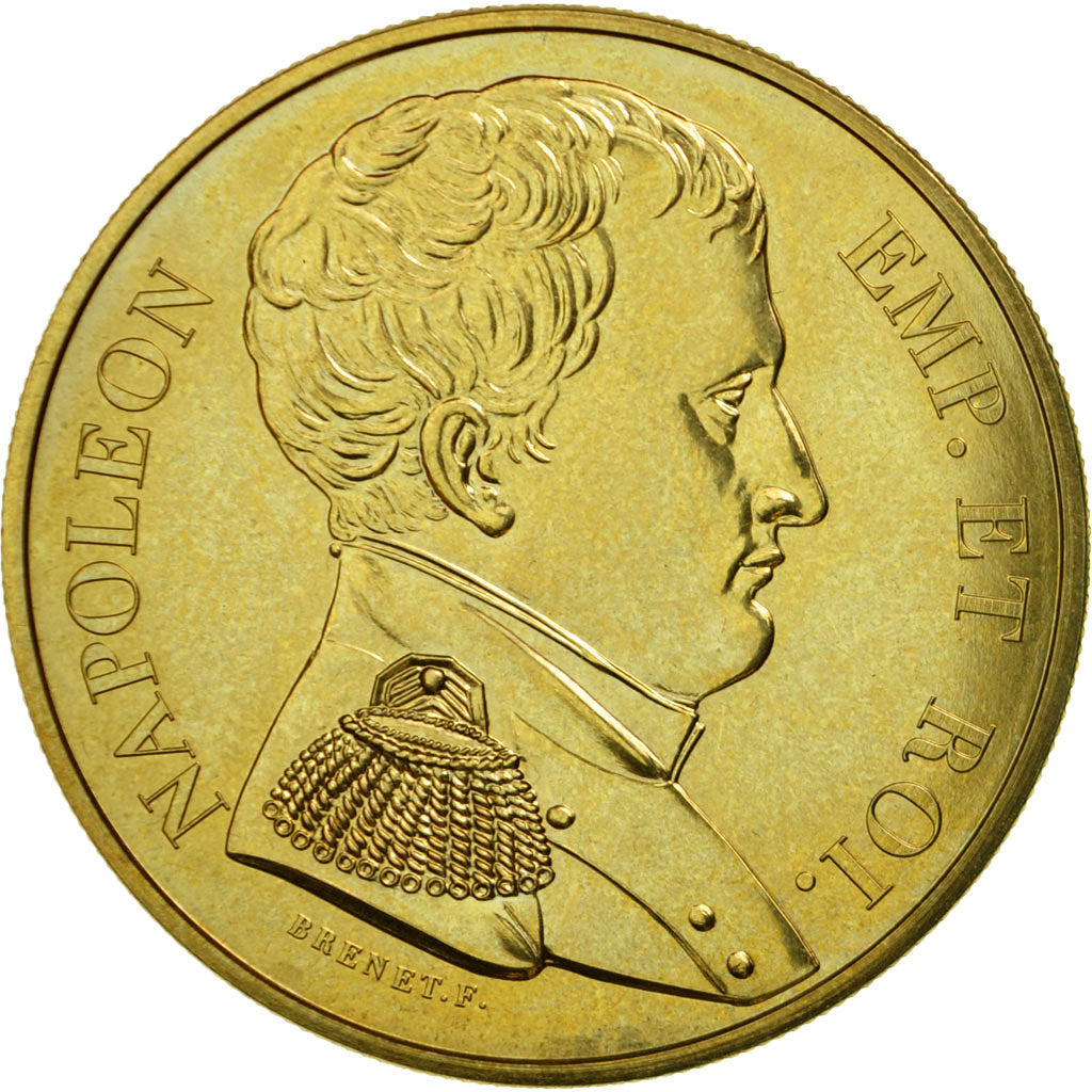 Francia, medaglia, Napoléon Empereur et Roi, Brenet, FDC, Bronzo