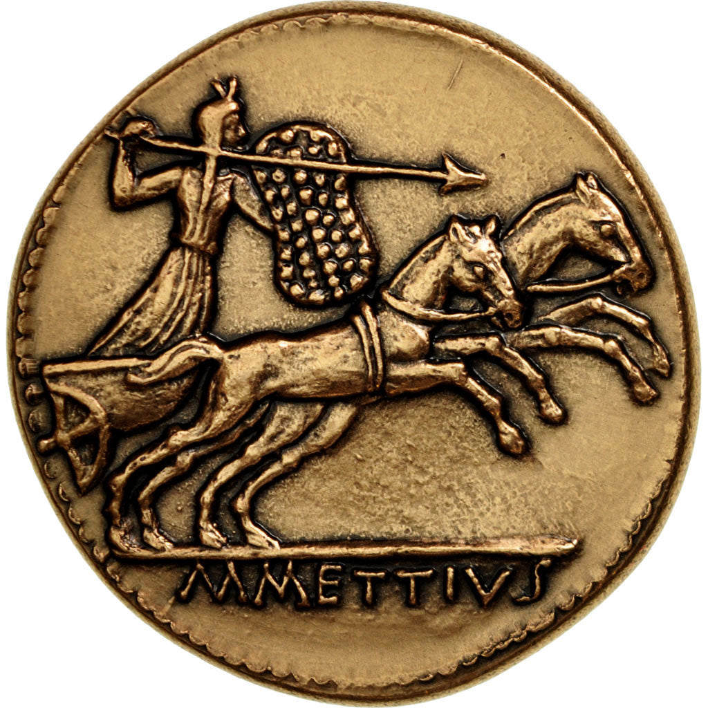 France, Medal, Reproduction Monnaie Antique, César, Marc Mettius, MS(65-70)