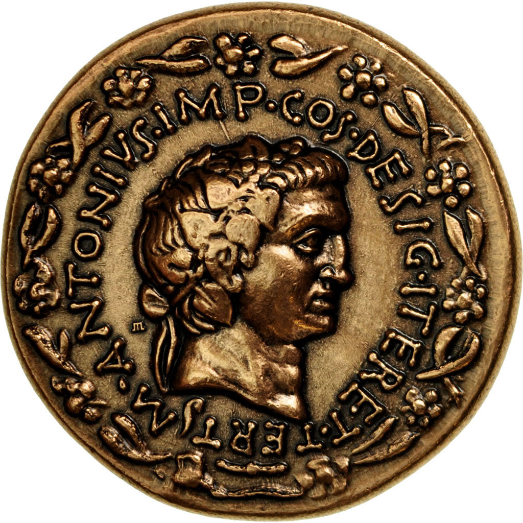Francja, Medal, Reproduction Monnaie Antique, Marc Antoine, MS(65-70), Miedź
