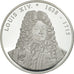 Frankrijk, Medaille, Les rois de France, Louis XIV, FDC, Verzilverd koper