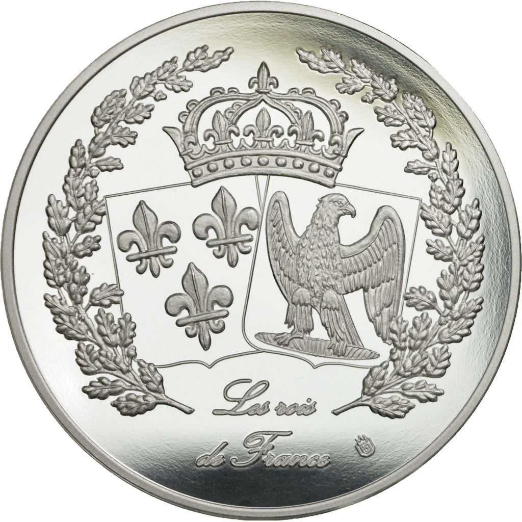 Frankrijk, Medaille, Les rois de France, Louis XIV, FDC, Verzilverd koper