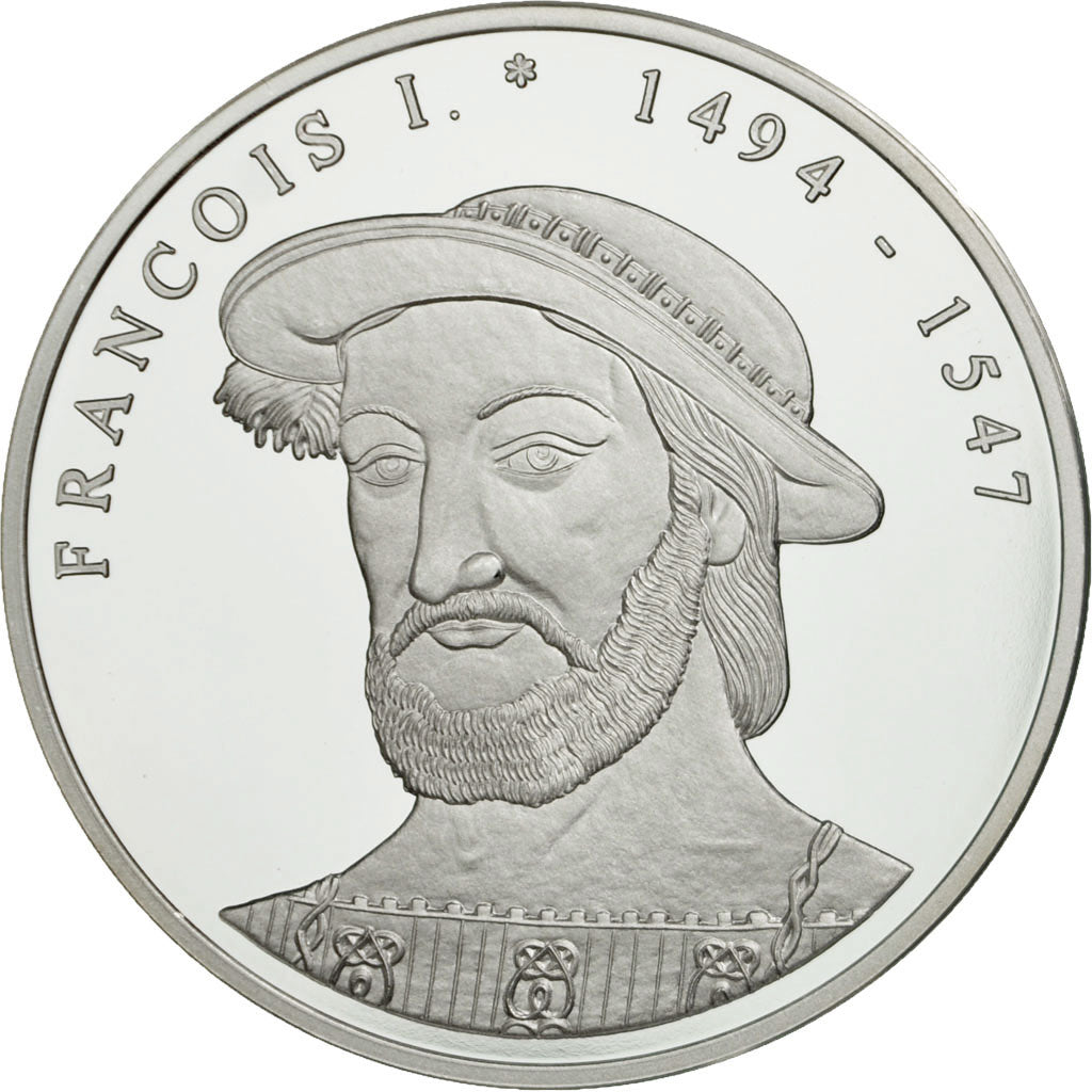 Frankrijk, Medaille, Les Rois de France, François Ier, FDC, Verzilverd koper