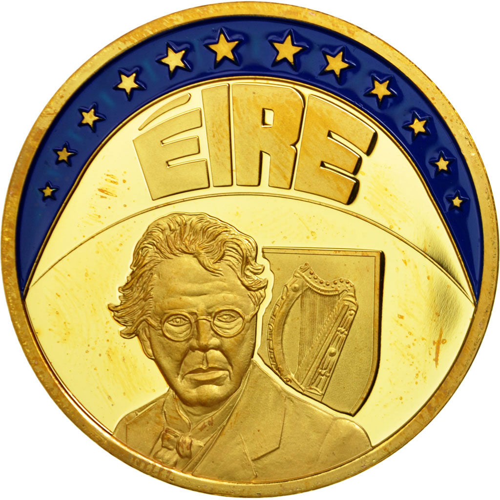 Ireland, Medal, Ecu, 1997, MS(65-70), Copper Gilt