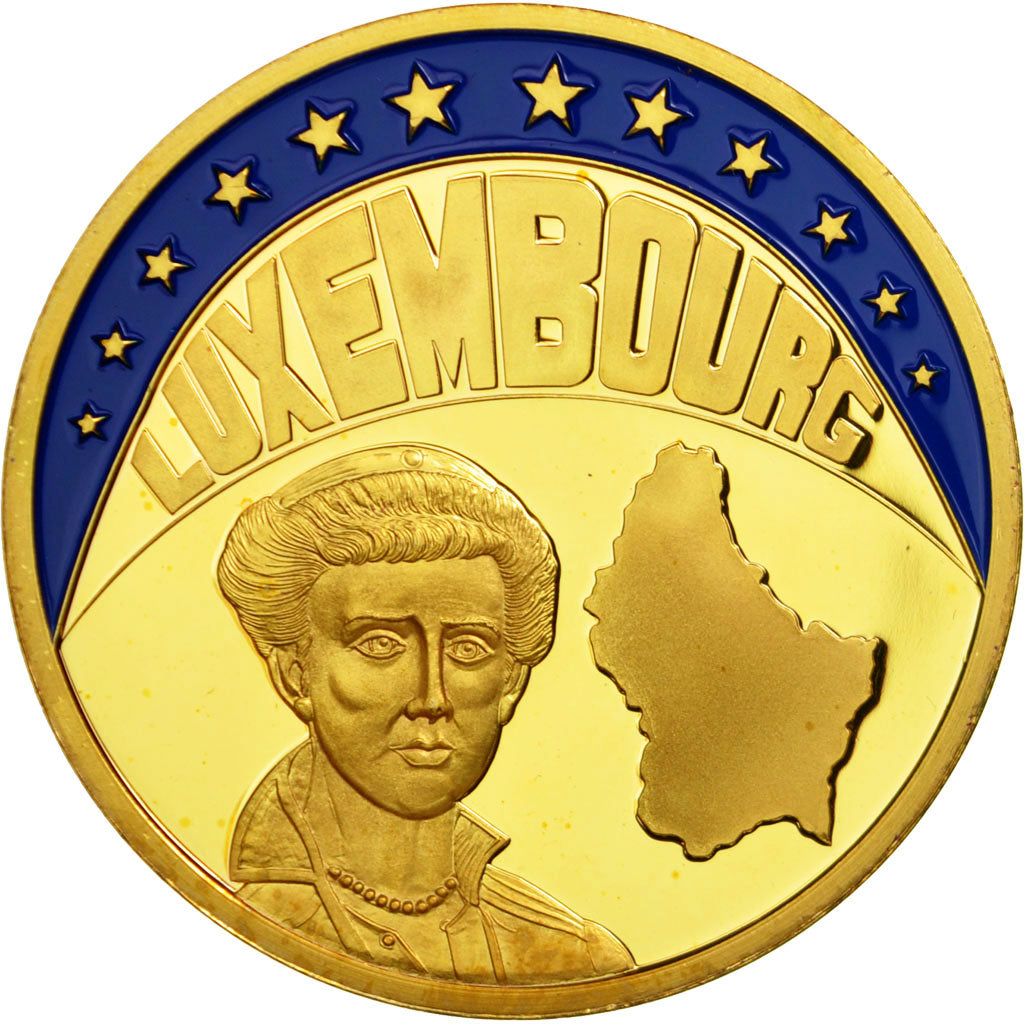 Luxembourg, Medal, Ecu, Marie Adelheid, 1997, MS(65-70), Copper Gilt