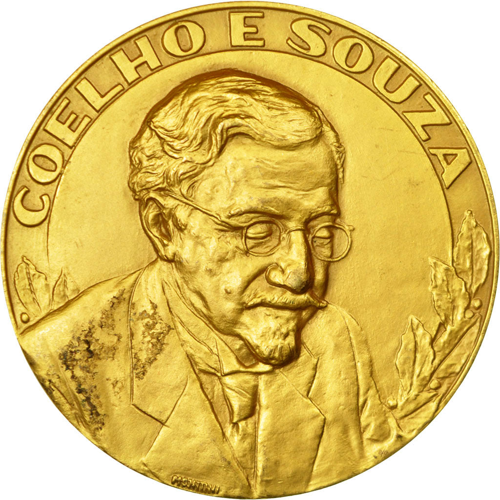 Brazil, Medal, Médecine, Coelho E Souza, Odontologie, 1949, MS(60-62), Gilt