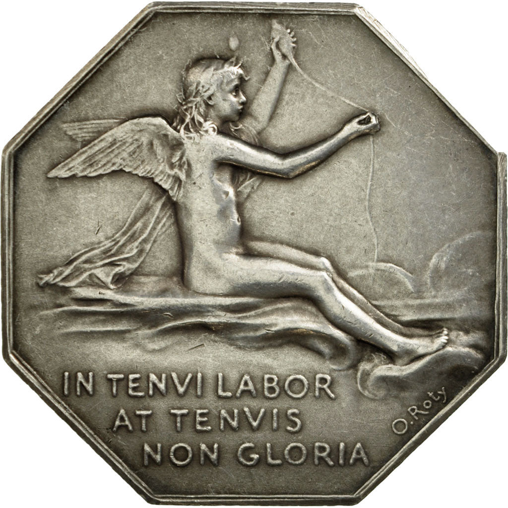 France, Token, Chambre de Commerce de Lyon, Roty, AU(55-58), Silver