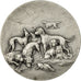 France, Medal, Société canine de Dieppe, Erdmann, AU(55-58), Silvered bronze