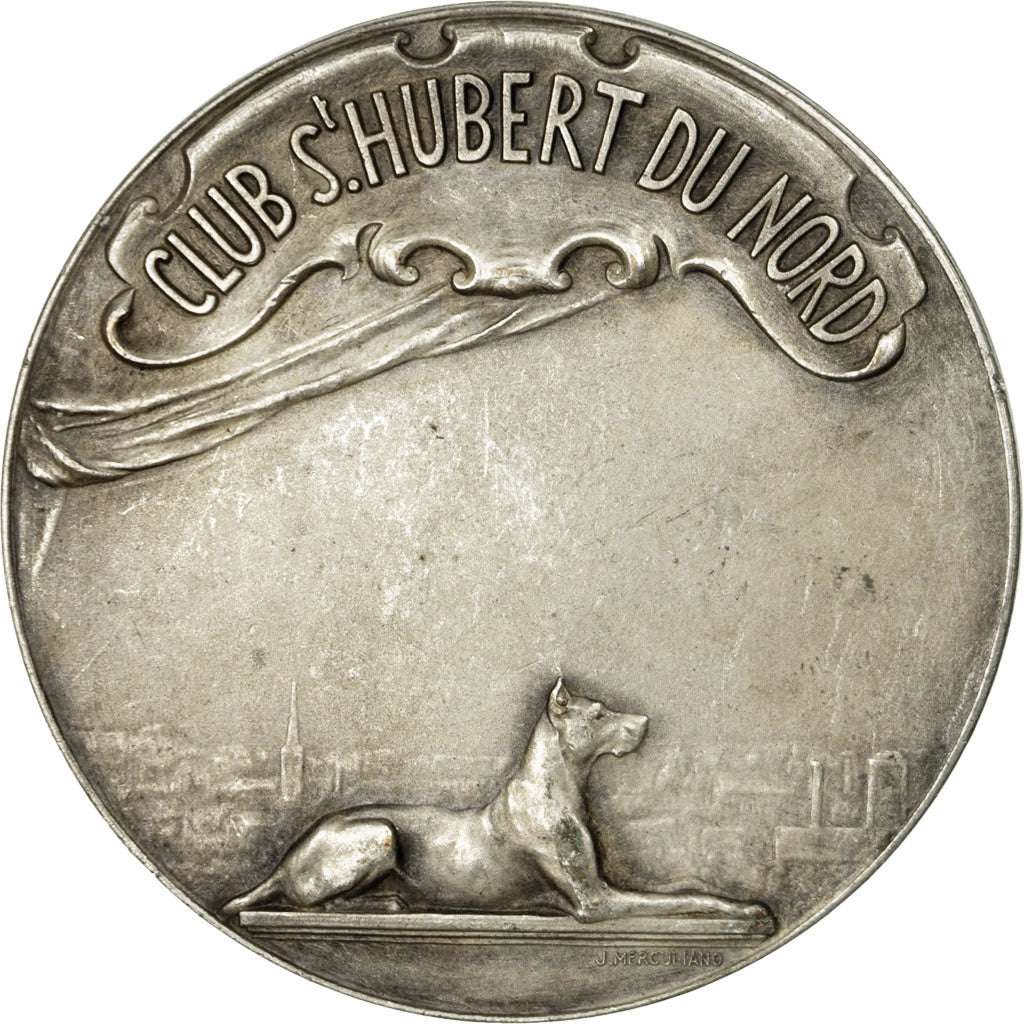 Francja, Medal, Chasse, Club Saint Hubert du Nord, Undated, Merculiano