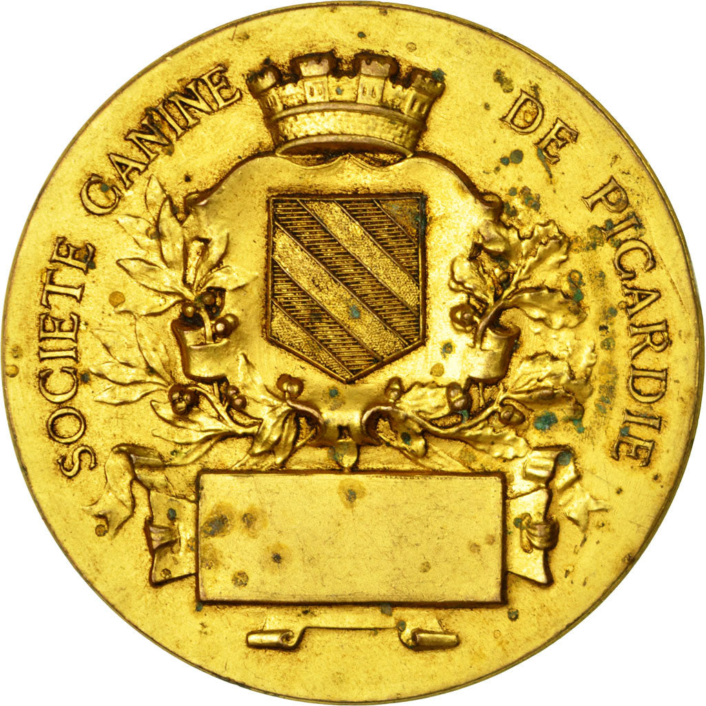 Frankrijk, Medaille, Société Canine de Picardie, FR+, Gilt Bronze