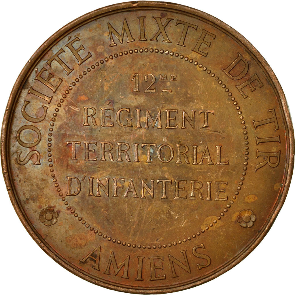 France, Medal, Société Mixte de Tir, 12ème Régiment d'Infanterie, Amiens