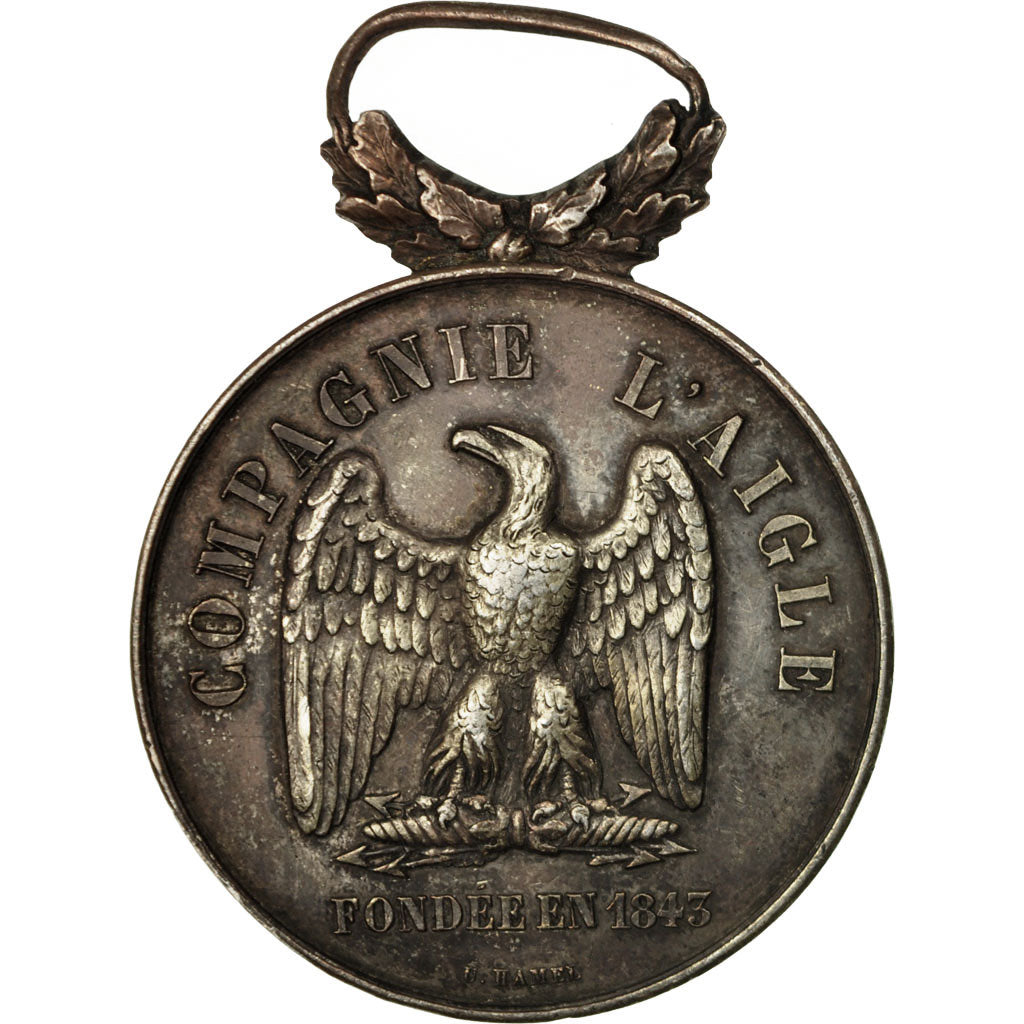 Francia, medalla, Compagnie l'Aigle, Assurances contre l'Incendie, Hesdin, 1893